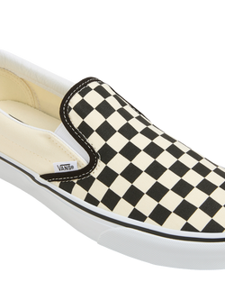 Vans Classic Slip-On Trainers, Black/White - view 2, Black/White