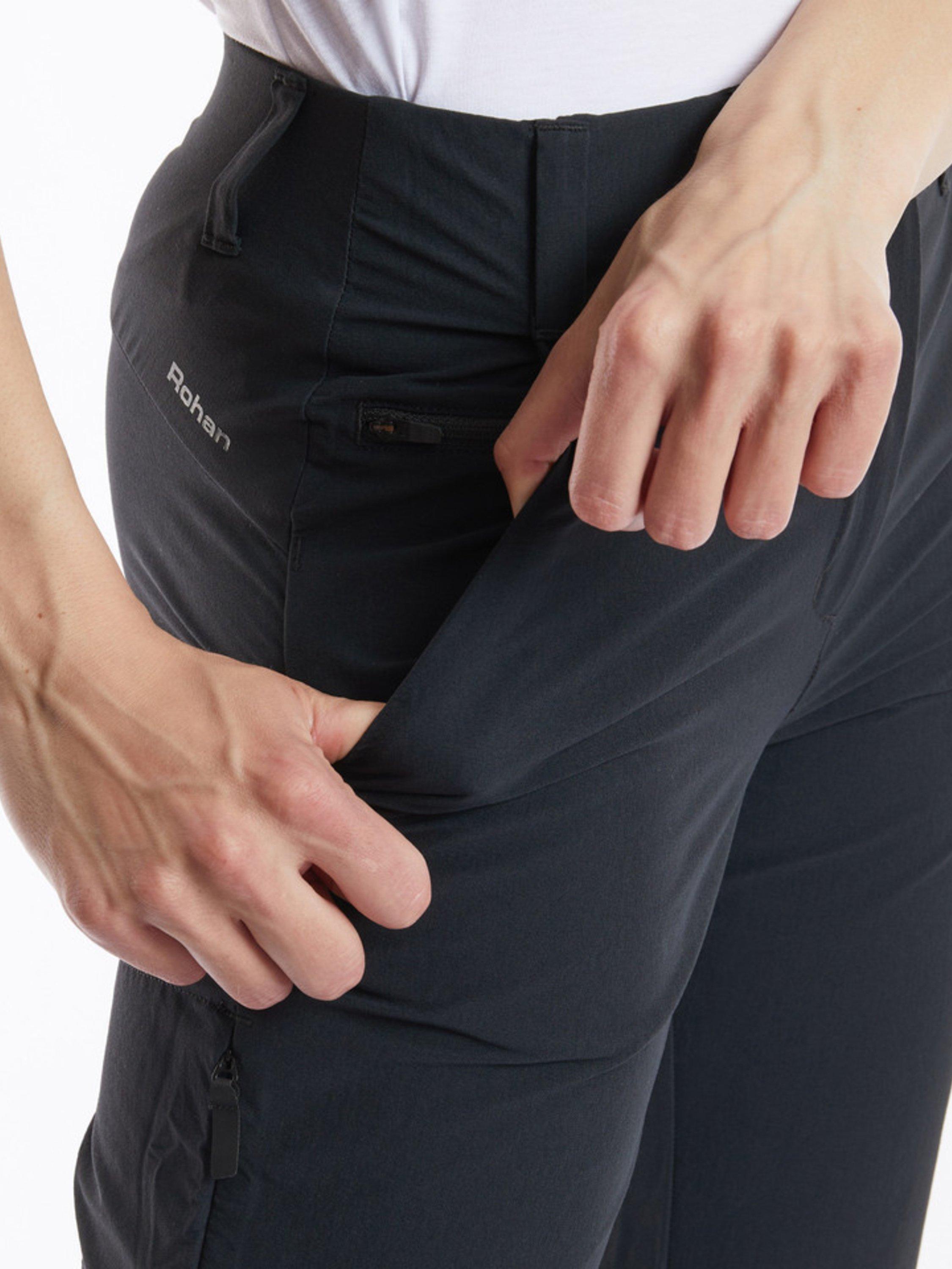 Product image 4 of 4, which shows Rohan Roamers Stretch Walking Trousers, Black, 8S