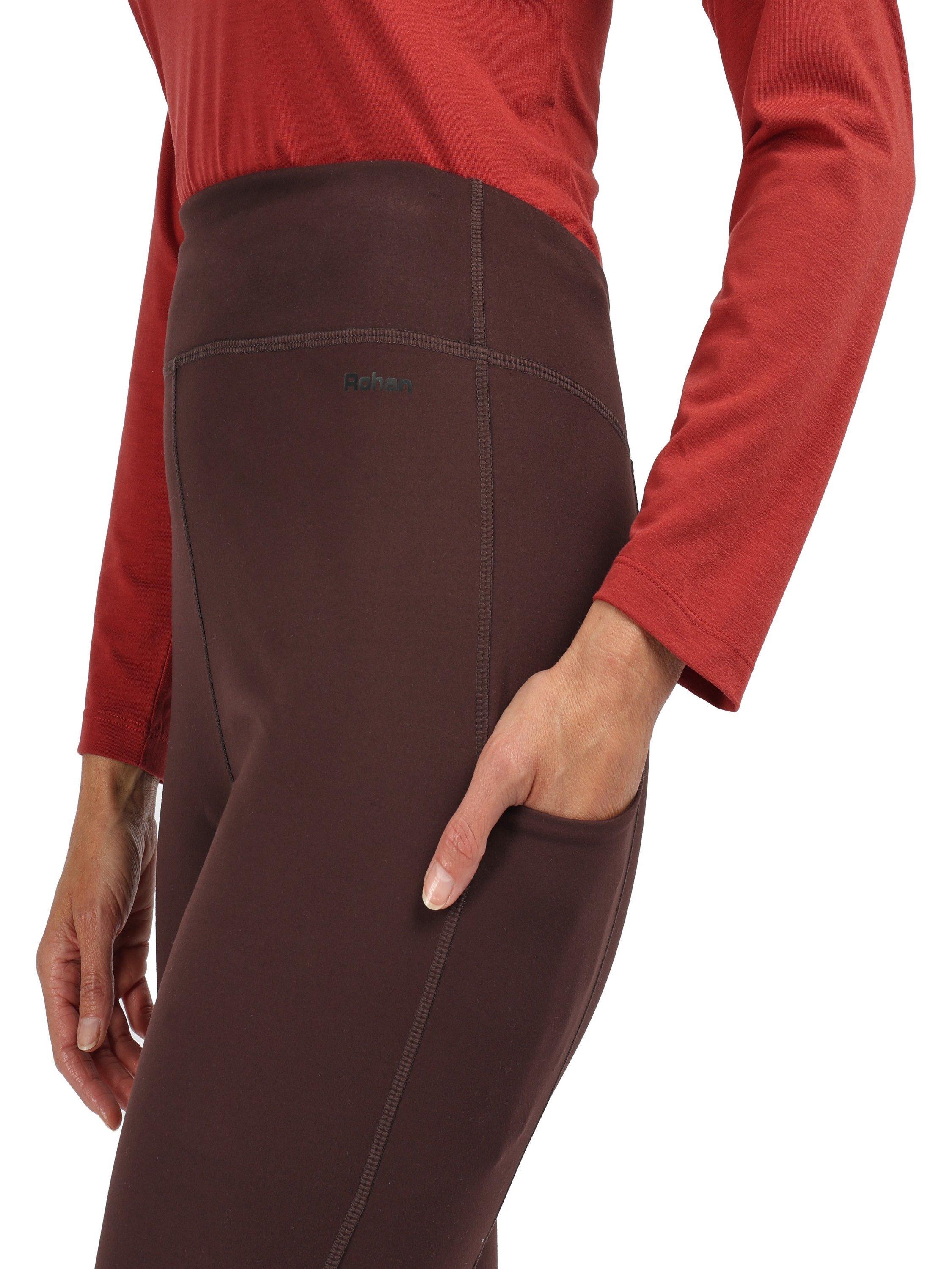 Product image 4 of 6, which shows Rohan Women's Vital Leggings, Darkest Plum, XS