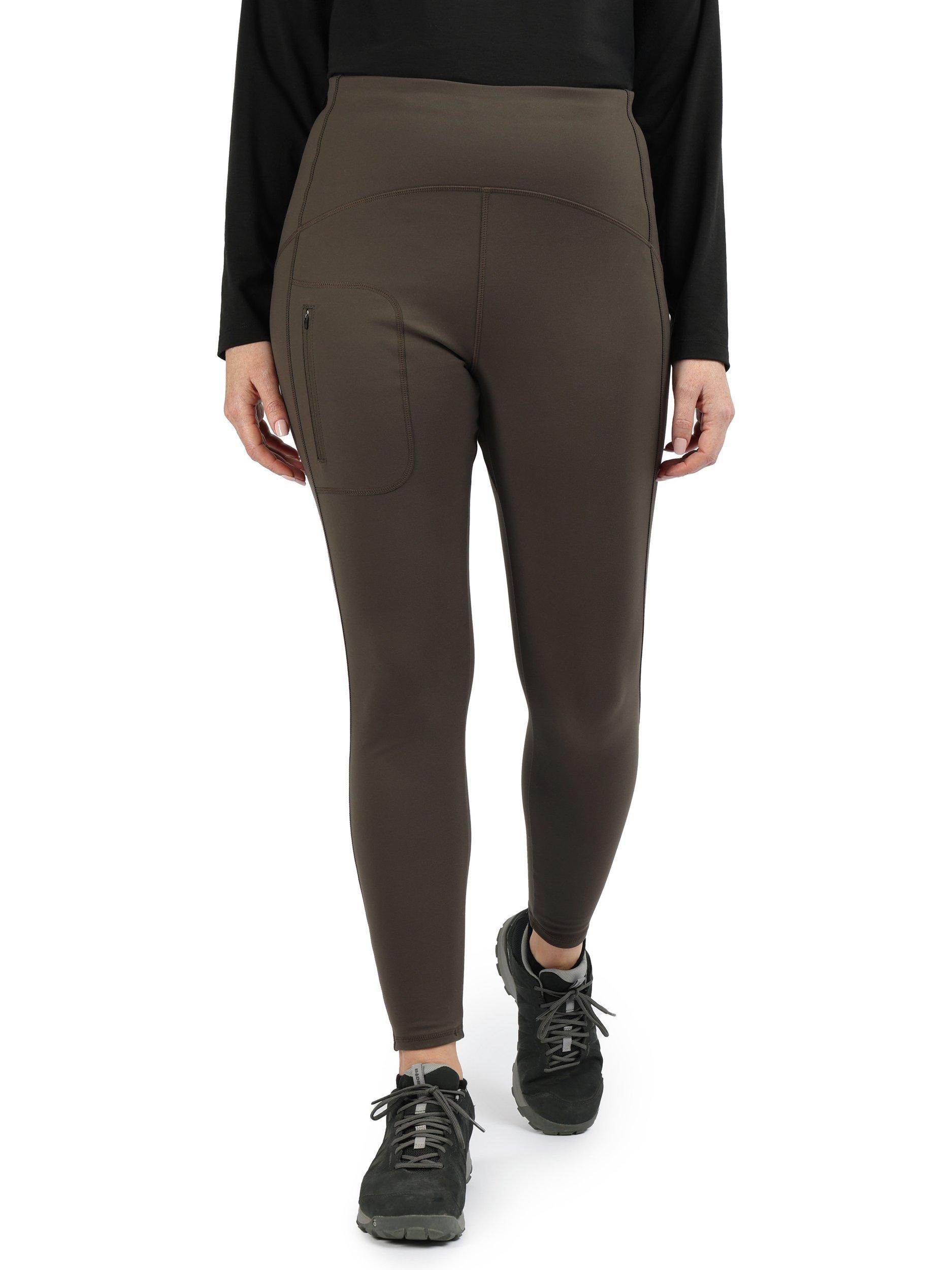 Product image 1 of 6, which shows Rohan Fottur Technical Leggings, Dark Olive Brown, XS