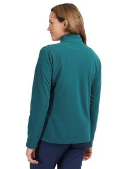 Rohan Microgrid Zip Neck Mid Layer Top - view 2, Pacific Green