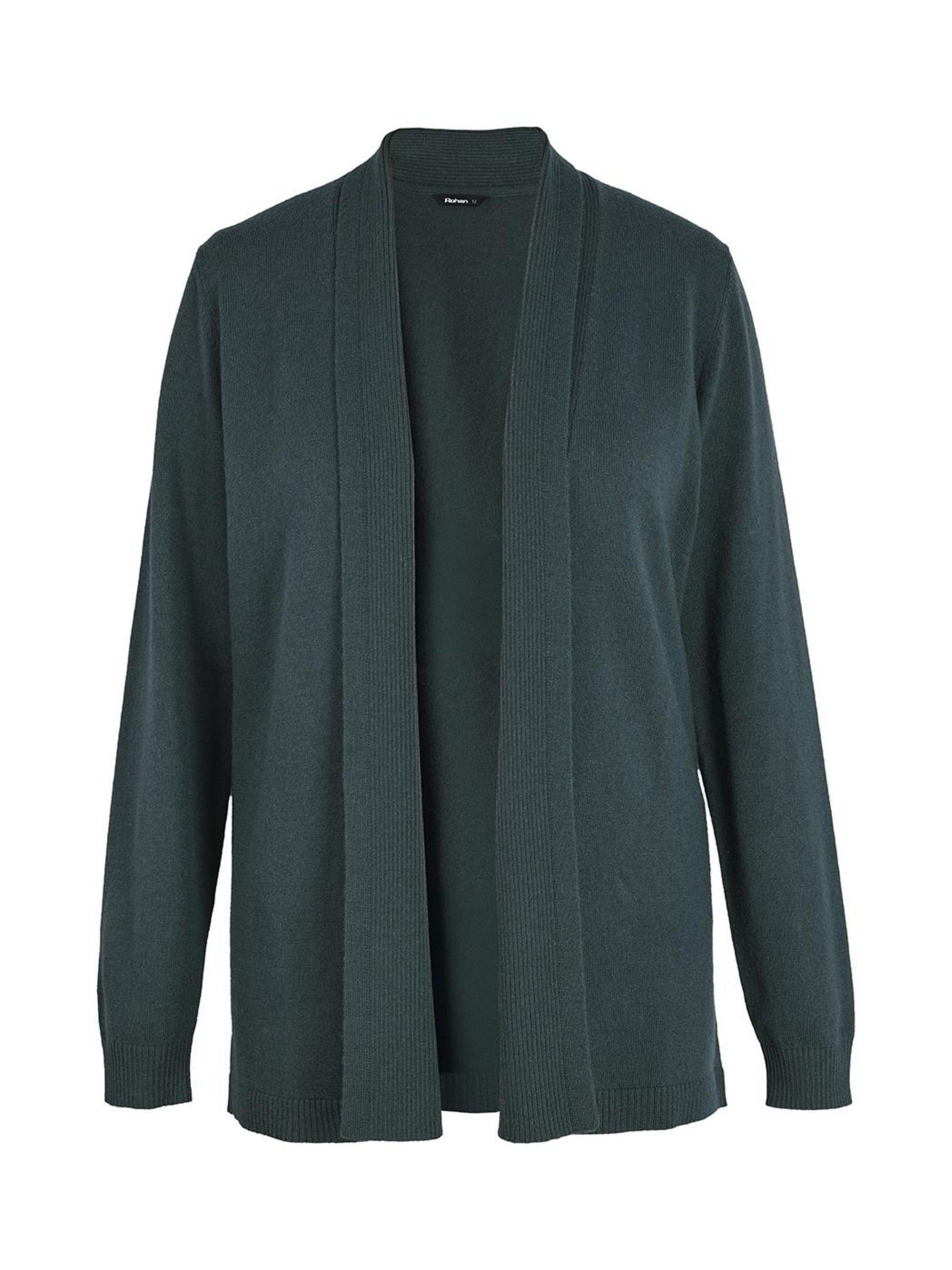 Product image 3 of 6, which shows Rohan Women's Edendale Merino Wool Blend Cardigan, Ethereal Green, 8