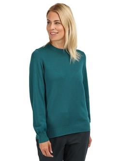 Rohan Women's Merino Wool Crew Neck Jumper, Pacific Green