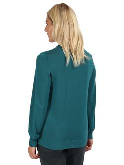 Rohan Women's Merino Wool Crew Neck Jumper - view 2, Pacific Green