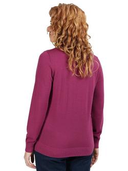 Rohan Women's Merino Wool Crew Neck Jumper - view 2, Petunia Purple