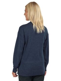 Rohan Women's Merino Wool V-Neck Jumper - view 2, French Blue