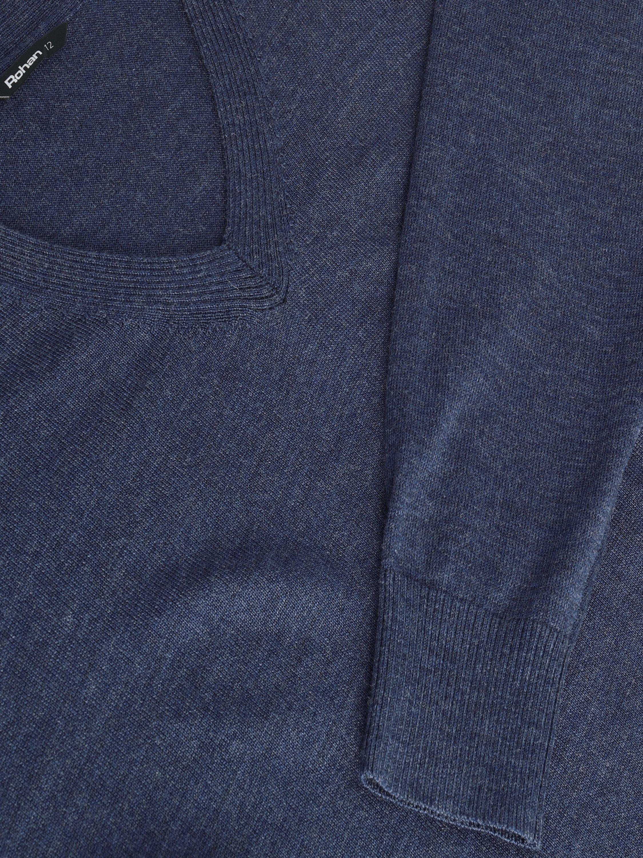 Product image 7 of 7, which shows Rohan Women's Merino Wool V-Neck Jumper, French Blue, 8