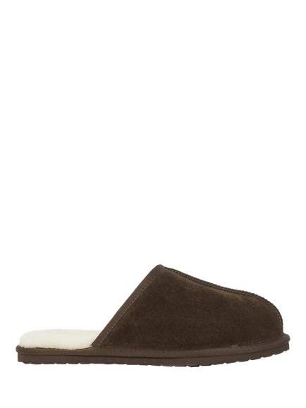 Dune London Finny Suede Cuff Slippers, Brown