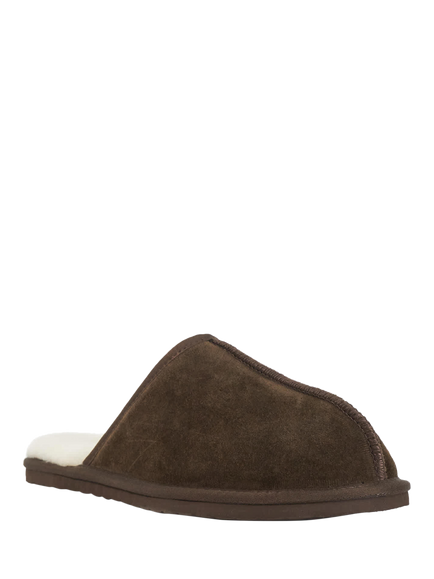 Dune London Finny Suede Cuff Slippers - view 2, Brown