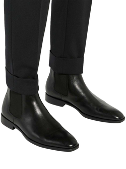 Dune London Matchin Wide Fit Leather Flexi Sole Chelsea Boots - view 2, Black