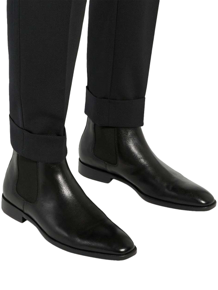 Dune London Matchin Wide Fit Leather Flexi Sole Chelsea Boots - view 2, Black