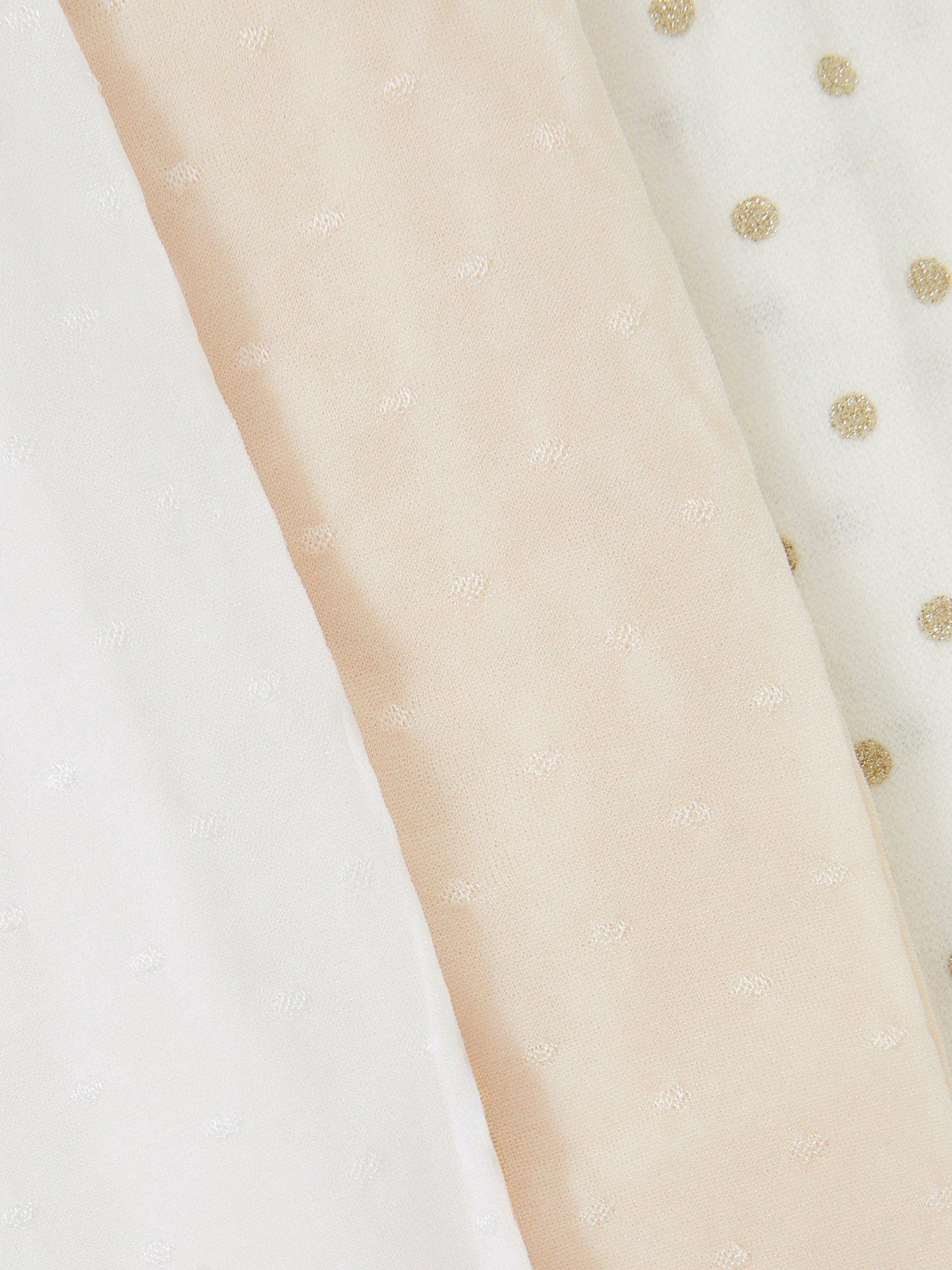 Product image 3 of 3, which shows Monsoon Baby Tights, Pack of 3, Multi, 0-6 months