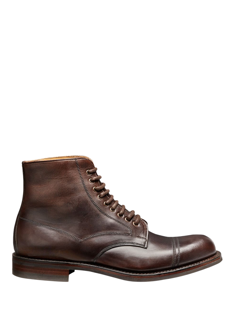 Product image 1 of 2, which shows Cheaney Jarrow R Leather Derby Boots, Chicago Tan, 6