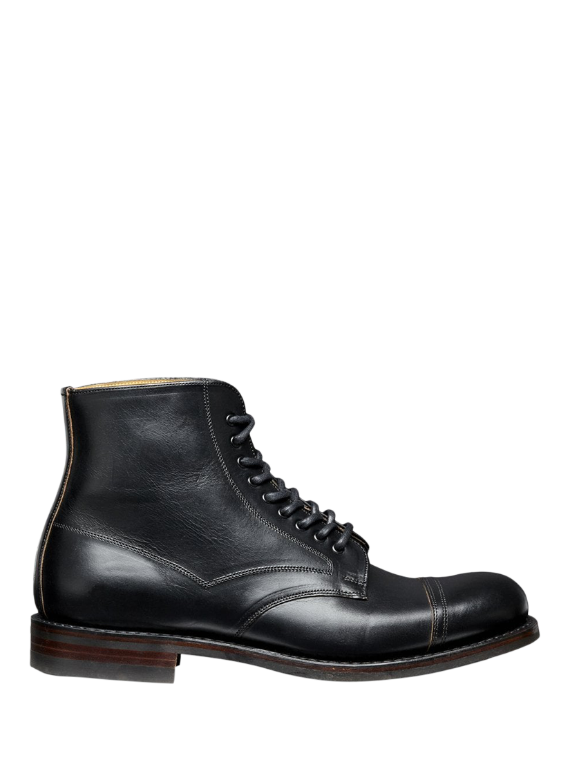 Product image 1 of 3, which shows Cheaney Jarrow R Leather Derby Boots, Black, 10.5