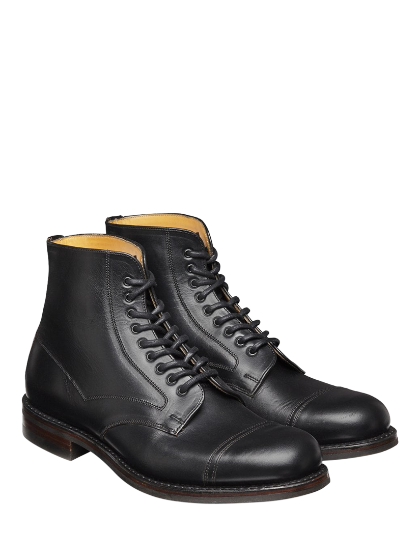 Product image 2 of 3, which shows Cheaney Jarrow R Leather Derby Boots, Black, 10.5