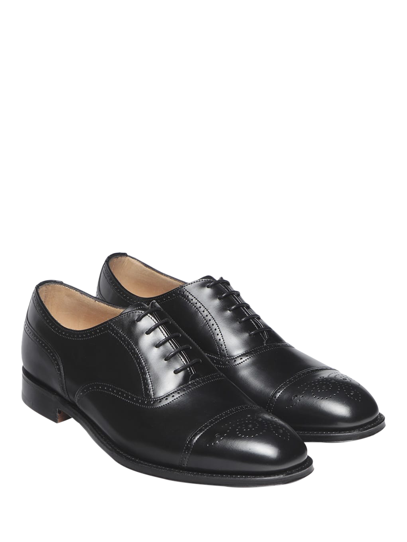 Product image 2 of 3, which shows Cheaney Kelmarsh R Leather Oxford Brogues, Black, 9.5