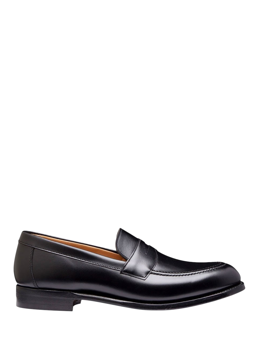 Product image 1 of 3, which shows Cheaney Hadley D Leather Penny Loafers, Black, 7.5