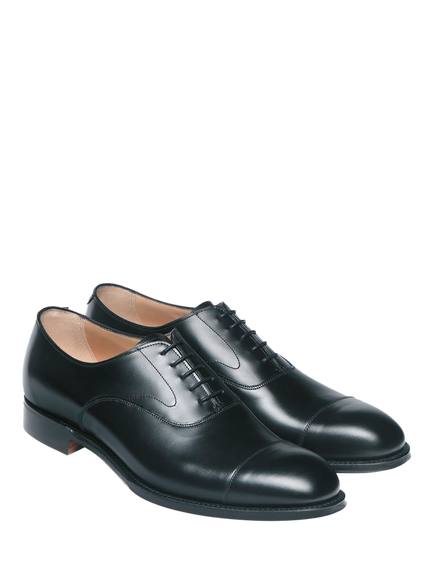 Cheaney Alfred R Capped Leather Oxford Shoes, Black - view 2, Black