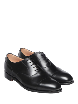 Cheaney Harrington R Leather Capped Oxford Shoes, Black - view 2, Black