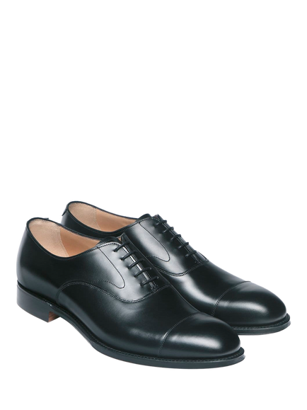 Cheaney Alfred Leather Oxford Shoes, Black - view 2, Black