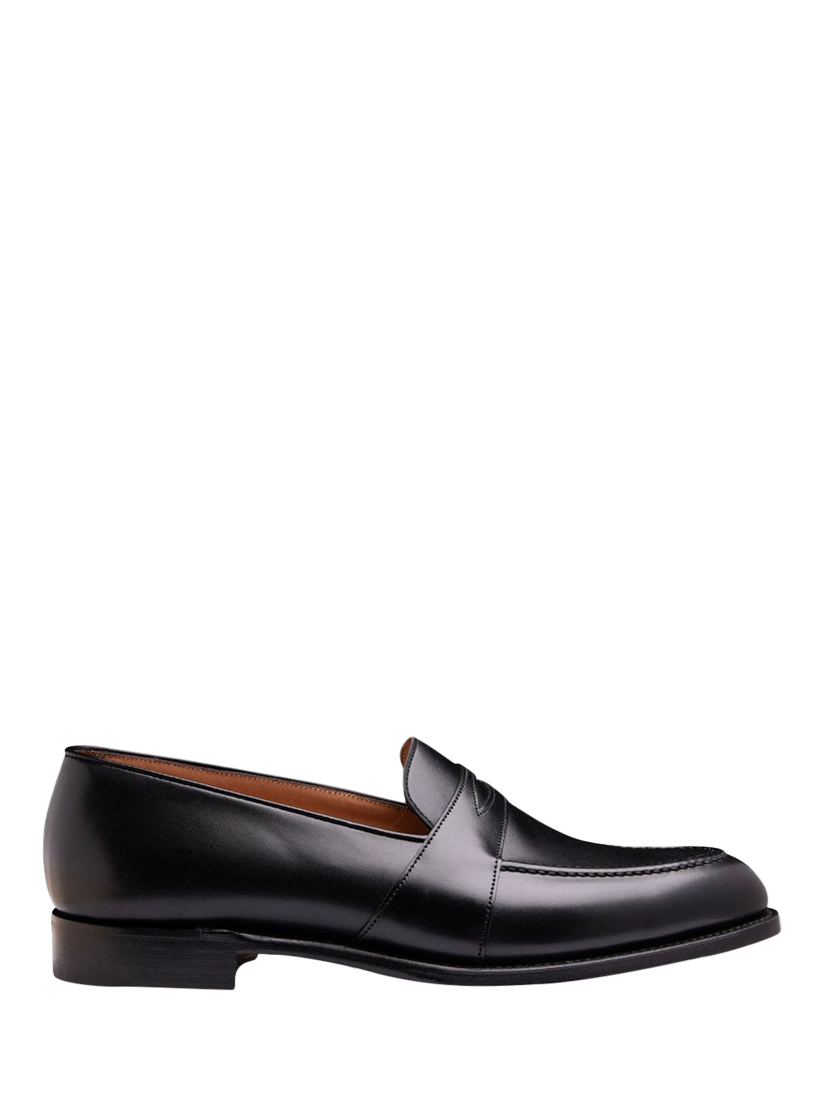 Product image 1 of 3, which shows Cheaney Gracechurch D Leather Penny Loafers, Black, 8
