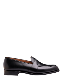 Cheaney Gracechurch D Leather Penny Loafers, Black, Black