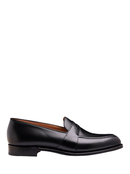 Cheaney Gracechurch D Leather Penny Loafers, Black, Black