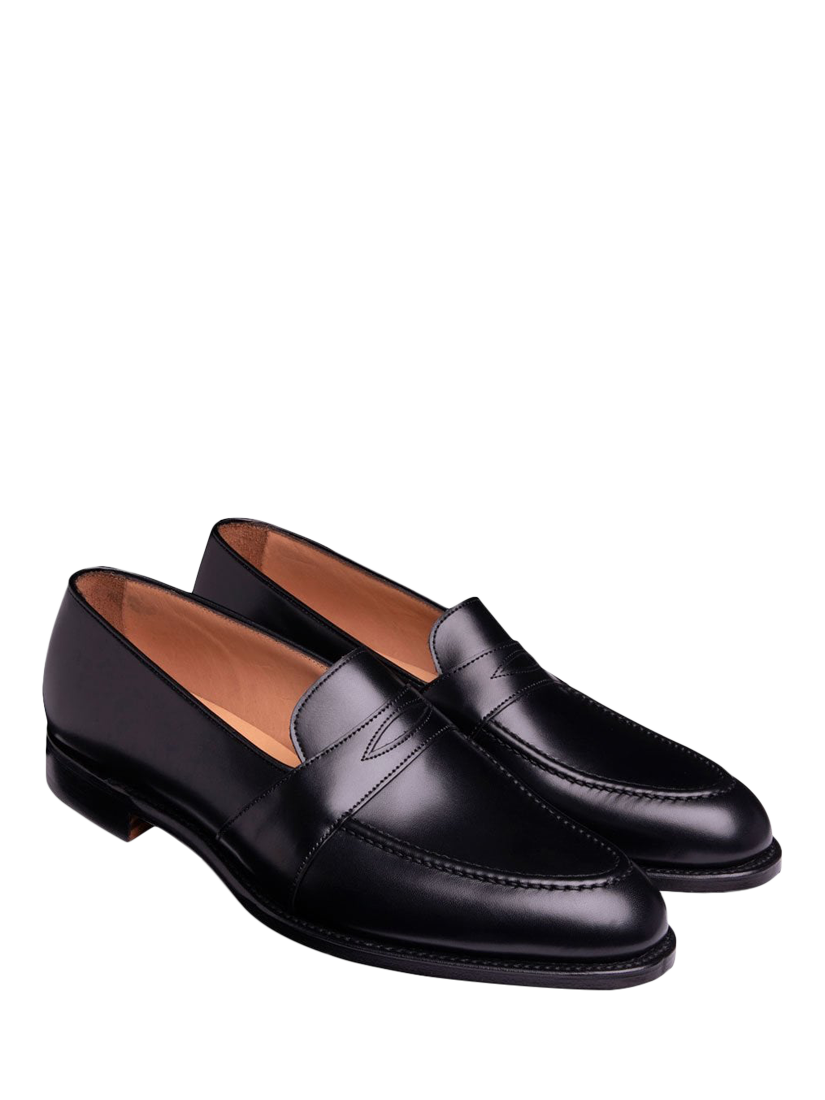 Product image 2 of 3, which shows Cheaney Gracechurch D Leather Penny Loafers, Black, 8