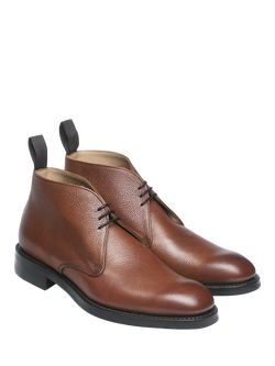 Cheaney Jackie III R Leather Chukka Boots, Mahogany Grain - view 2, Mahogany Grain