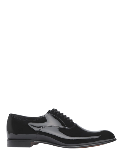 Cheaney Kelly Patent Leather Oxford Dress Shoes, Black, Black