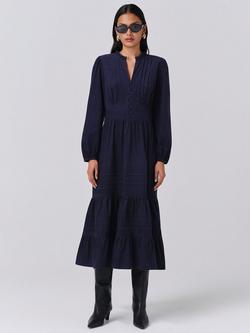 Ghost Kamila Corduroy Midi Dress, Navy