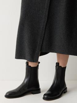 Jigsaw Pembridge Leather Chelsea Boots, Black