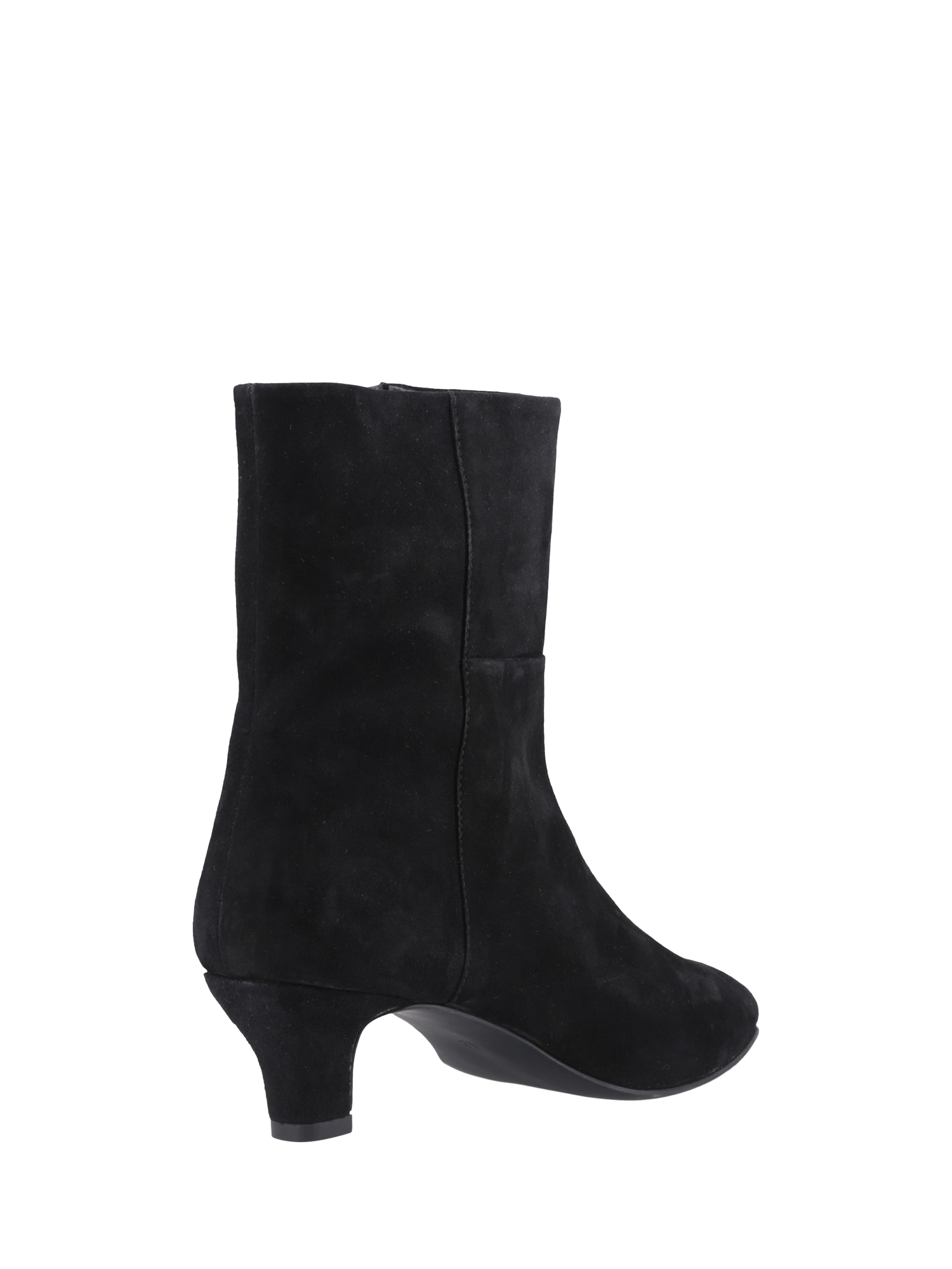 Product image 3 of 4, which shows Hush Puppies Nahla Leather Ankle Boots, Black, 3