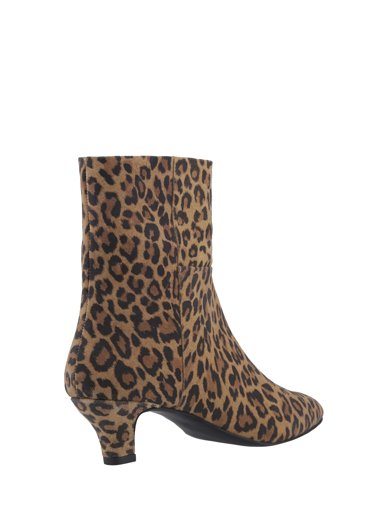 Product image 3 of 4, which shows Hush Puppies Nahla Leopard Print Leather Ankle Boots, Leopard, 3