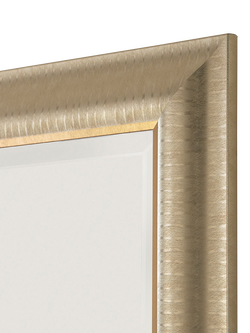 Yearn Textured Rectangular Frame Wall Mirror, Champagne - view 2, Champagne