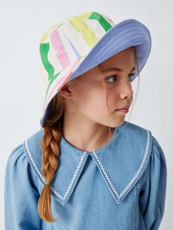 John Lewis Kids' Stripe Reversible Bucket Hat, Multi