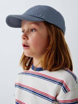 John Lewis Kids' Smile Baseball Cap, Navy Blue, Navy Blue