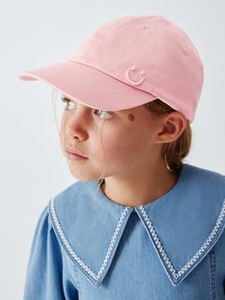 John Lewis Kids' Smile Baseball Cap, Pink, Pink