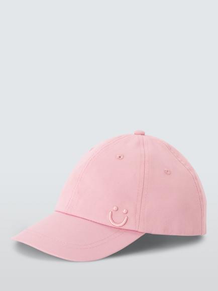 John Lewis Kids' Smile Baseball Cap, Pink - view 2, Pink
