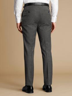 Charles Tyrwhitt Slim Wool Blend Suit Trousers, Grey - view 2, Grey