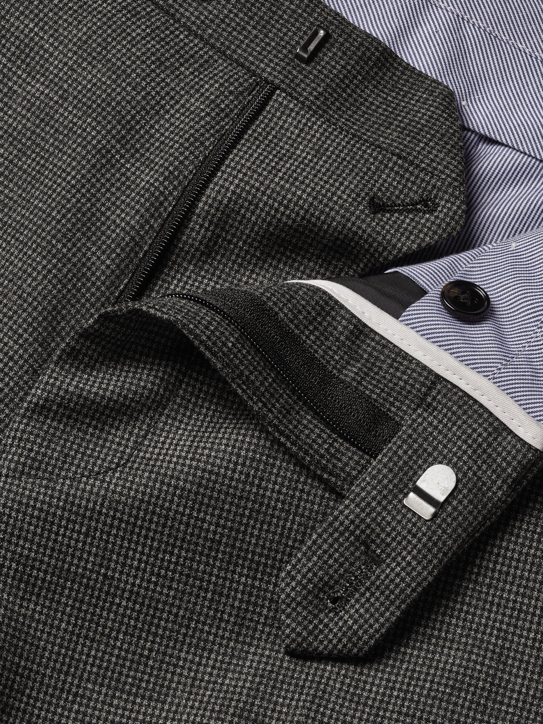 Product image 4 of 4, which shows Charles Tyrwhitt Slim Wool Blend Suit Trousers, Grey, 32R