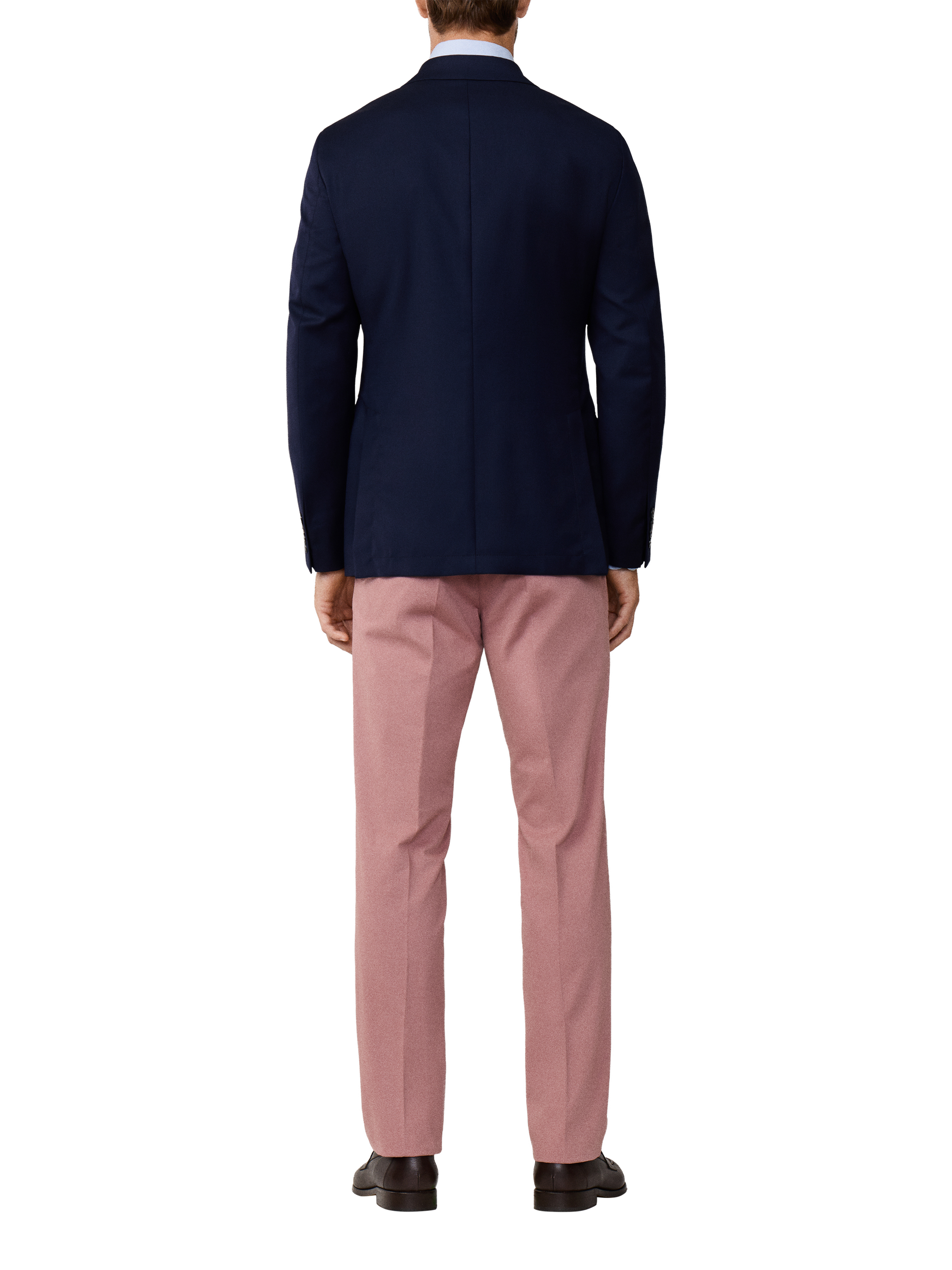 Product image 3 of 8, which shows Hackett London Pure Wool Single Breasted Blazer, Navy, 48