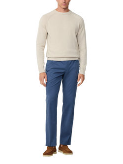 Hackett London Relaxed Fit Drawstring Trousers - view 2, Dark Denim Blue