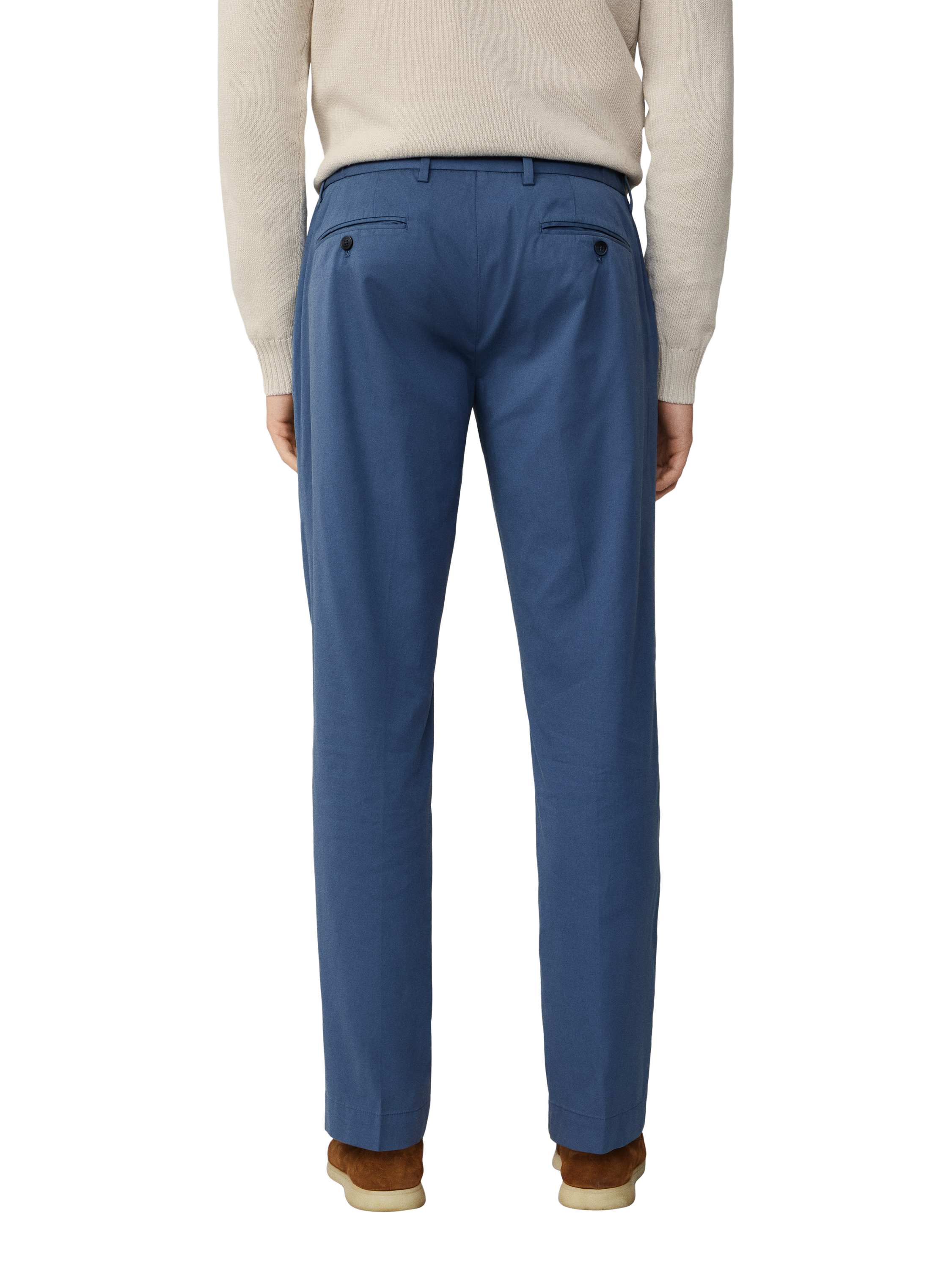 Product image 3 of 6, which shows Hackett London Relaxed Fit Drawstring Trousers, Dark Denim Blue, 28
