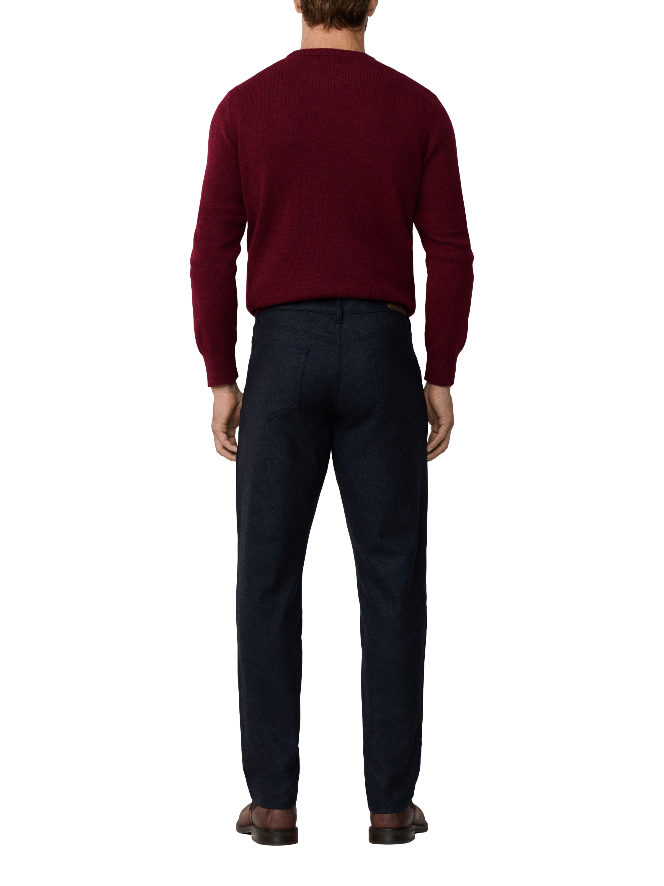 Product image 3 of 8, which shows Hackett London Regular Fit Trinity Trousers, Navy, 28