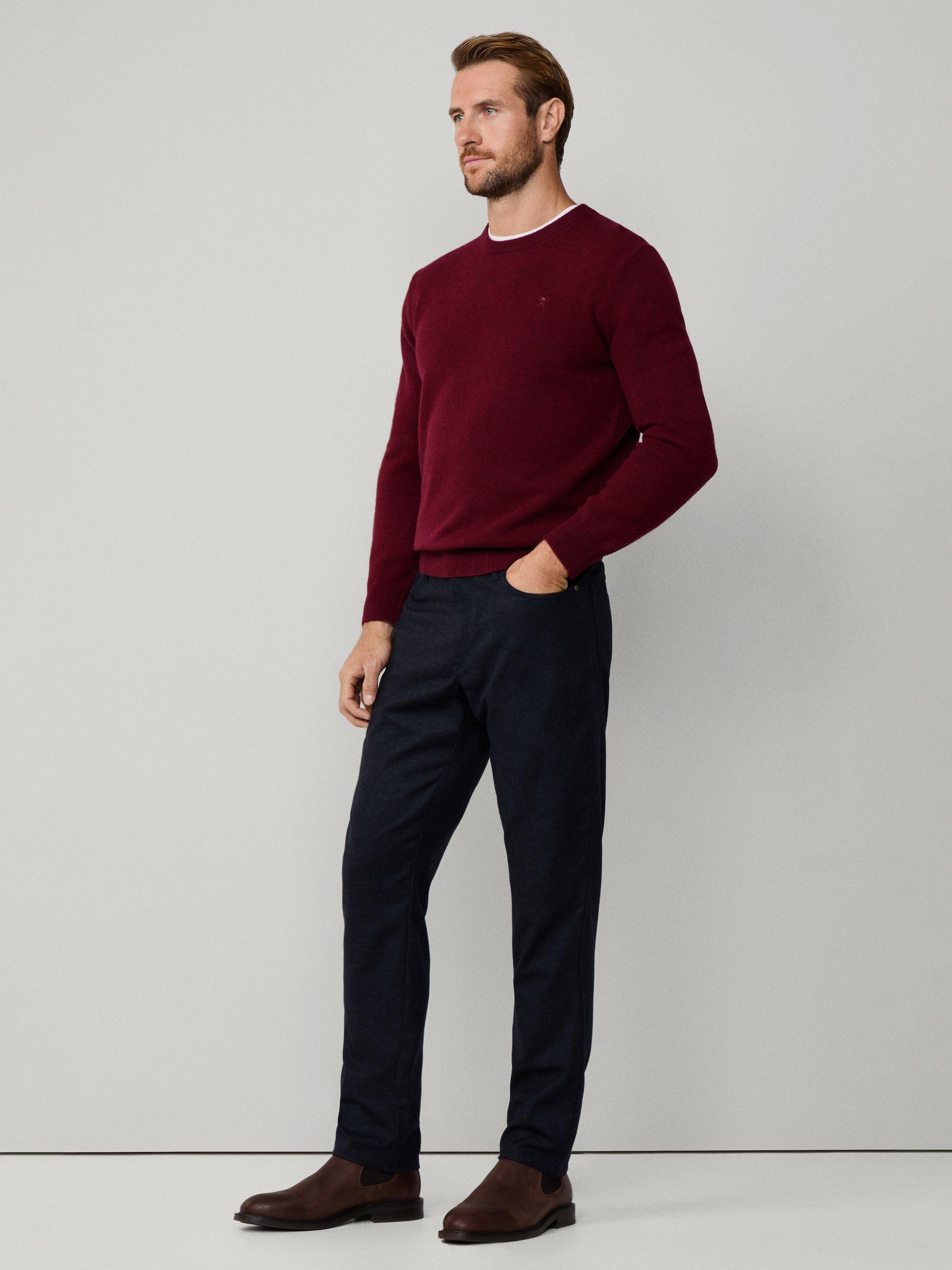 Product image 7 of 8, which shows Hackett London Regular Fit Trinity Trousers, Navy, 28