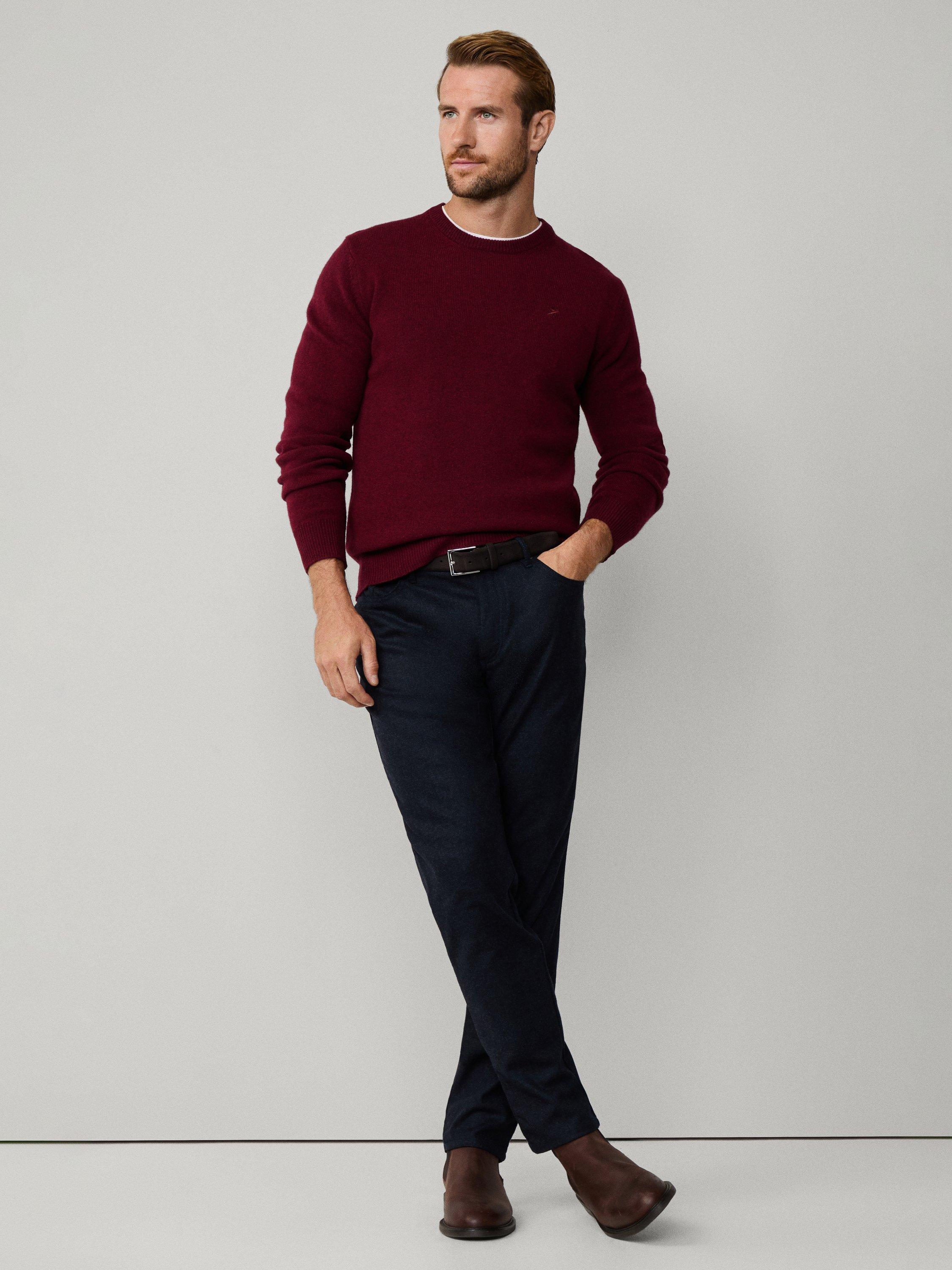 Product image 8 of 8, which shows Hackett London Regular Fit Trinity Trousers, Navy, 28