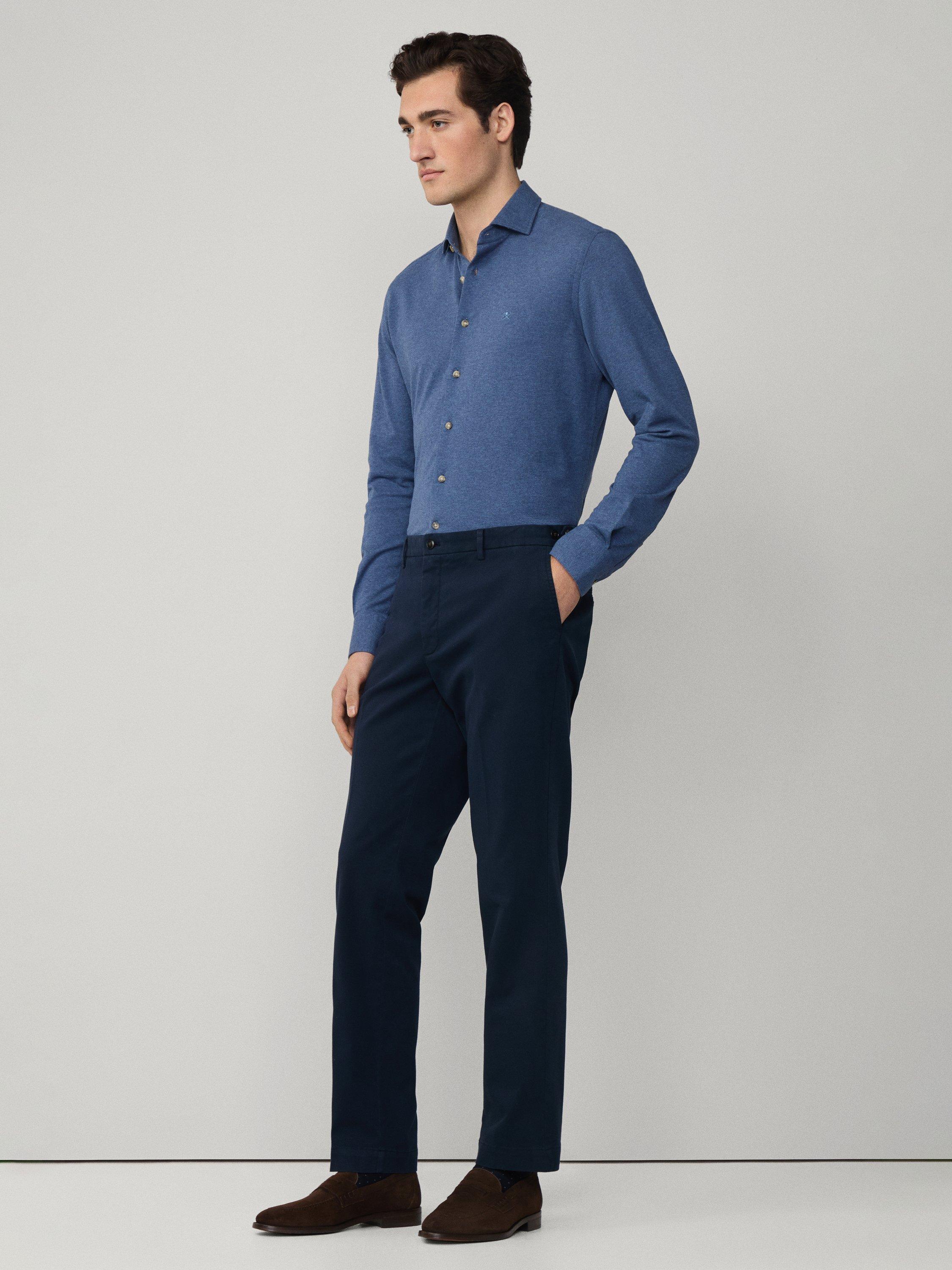 Product image 7 of 8, which shows Hackett London Classic Fit Sanderson Chinos, Midnight Blue, 31