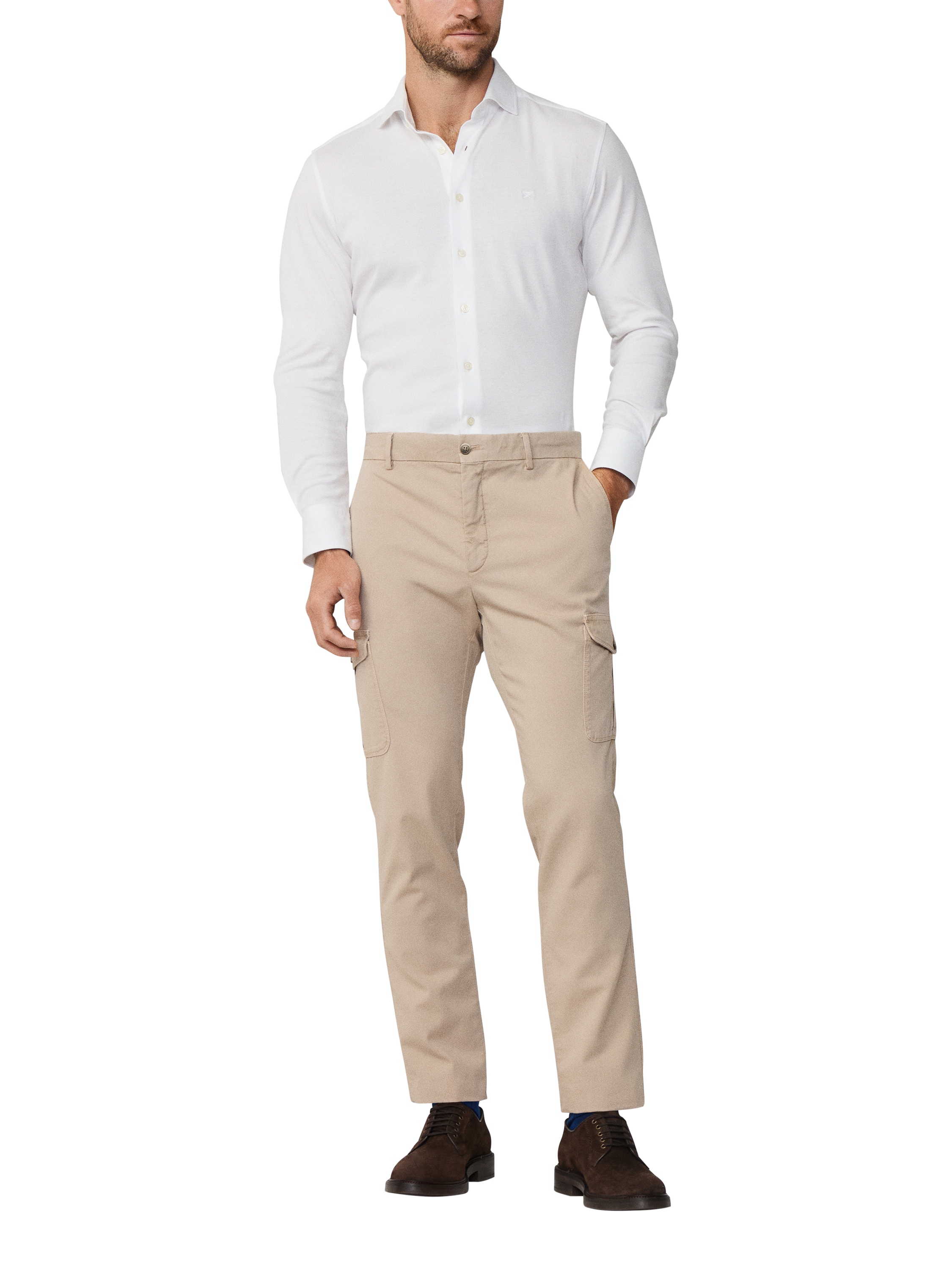 Hackett London Kensington Slim Fit Chinos, Malt Beige