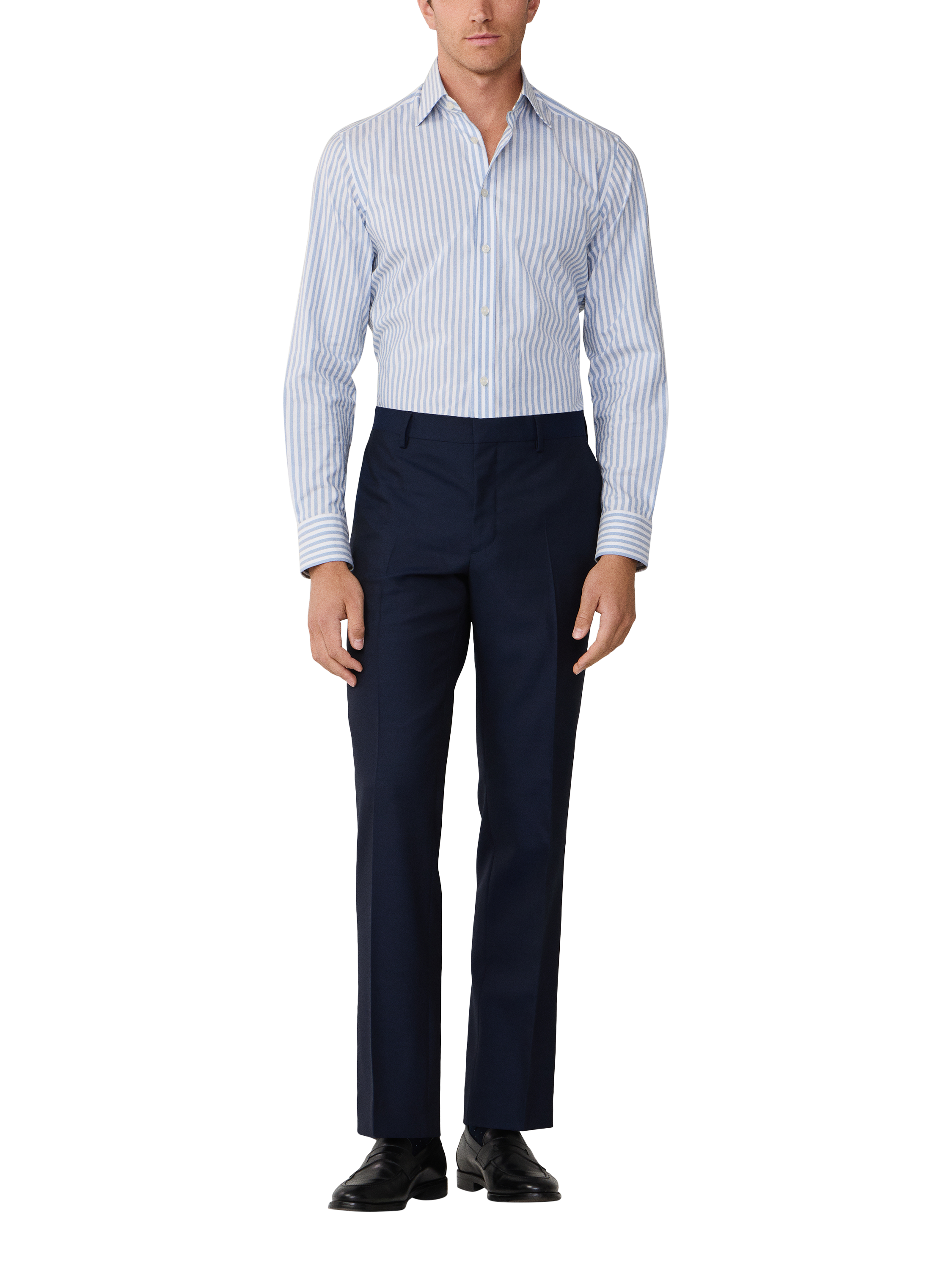Product image 2 of 8, which shows Hackett London Classic Fit Sanderson Chinos, Navy, 42